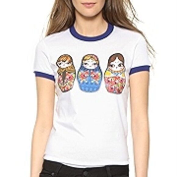 DSQUARED2 Italian silk screen matryoshka dolls t-shirt - Picture 9 of 9